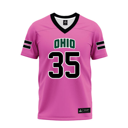 Ohio - NCAA Football : Michael Capen - Pink Premium Football Jersey-0