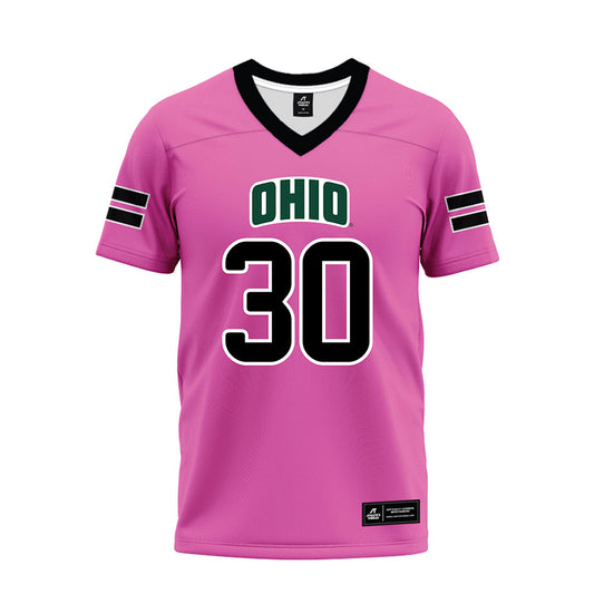 Ohio - NCAA Football : Charlie Christopher - Pink Premium Football Jersey-0