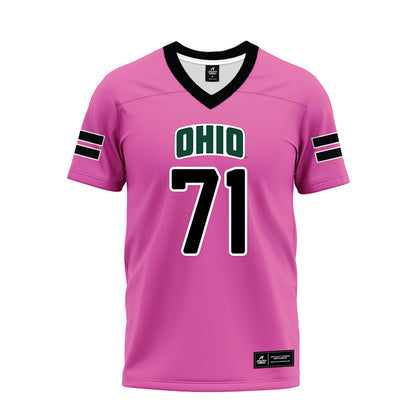 Ohio - NCAA Football : Cassius Hulbert - Pink Premium Football Jersey-0