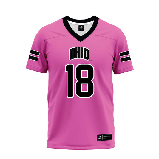 Ohio - NCAA Football : Andrew Vera - Pink Premium Football Jersey-0