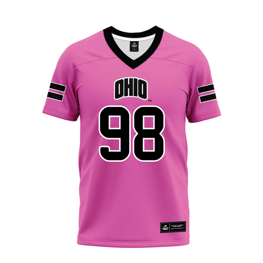 Ohio - NCAA Football : Derek Reagans III - Pink Premium Football Jersey-0