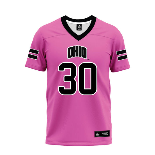 Ohio - NCAA Football : Charlie Christopher - Pink Premium Football Jersey-0