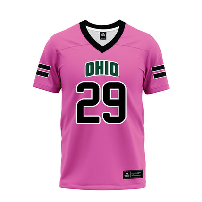 Ohio - NCAA Football : JT Haskins - Pink Premium Football Jersey-0