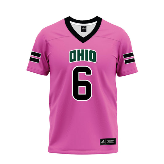 Ohio - NCAA Football : Duncan Brune - Pink Premium Football Jersey-0