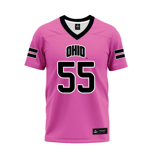 Ohio - NCAA Football : CJ Dawson II - Pink Premium Football Jersey-0