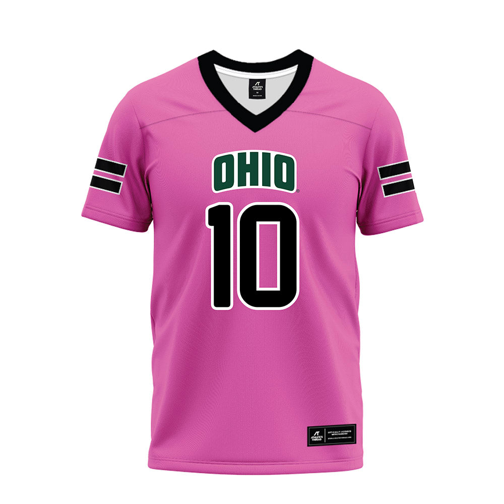 Ohio - NCAA Football : Drayden Pavey - Pink Premium Football Jersey-0