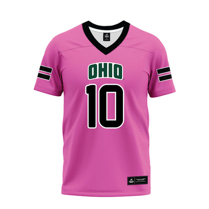 Ohio - NCAA Football : Drayden Pavey - Pink Premium Football Jersey-0