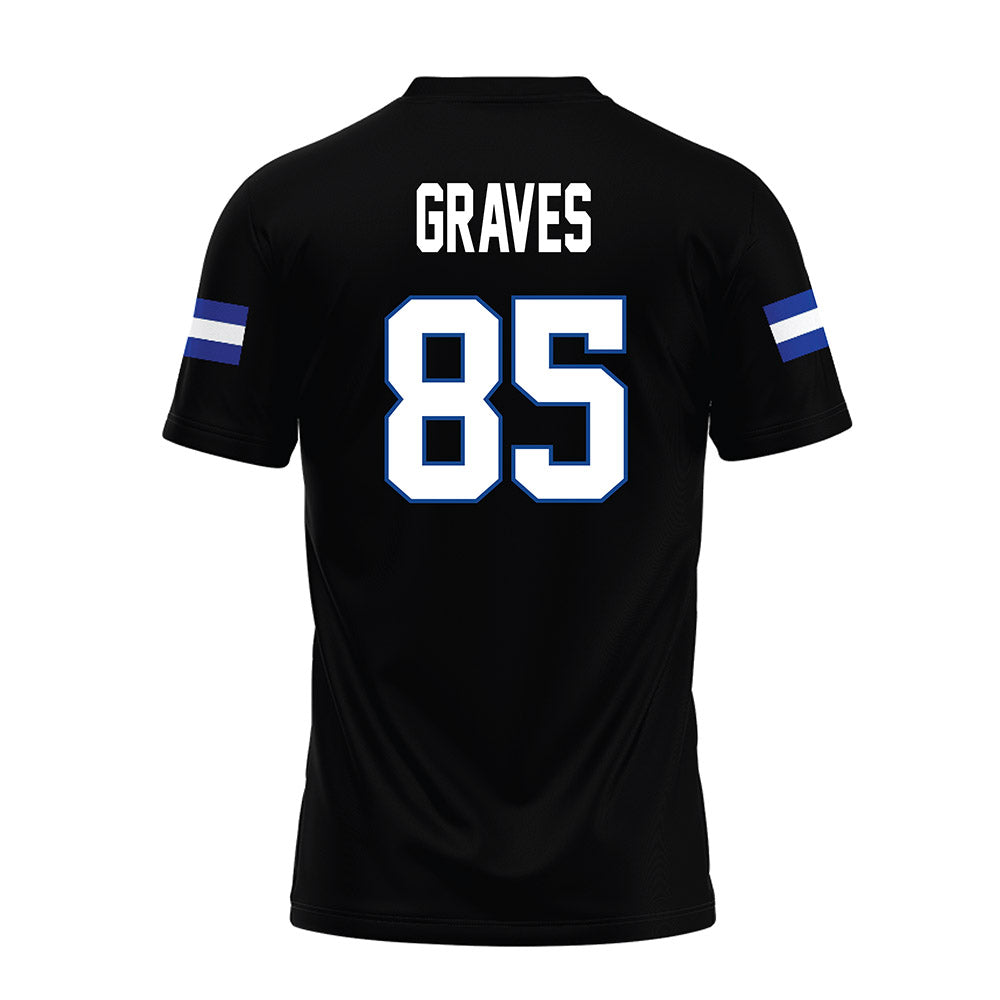 Grand Valley - NCAA Football : Eli Graves - Black Premium Football Jersey-1