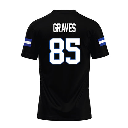 Grand Valley - NCAA Football : Eli Graves - Black Premium Football Jersey-1