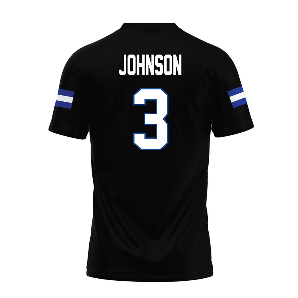 Grand Valley - NCAA Football : Donovan Johnson - Black Premium Football Jersey-1