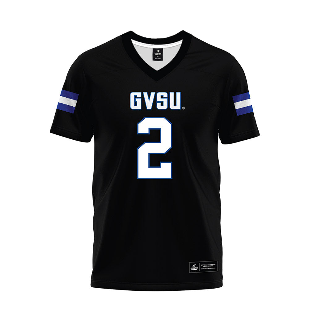 Grand Valley - NCAA Football : Andrew Schuster - Black Premium Football Jersey-0