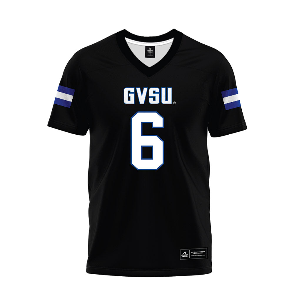 Grand Valley - NCAA Football : Bryce Hurley - Black Premium Football Jersey-0