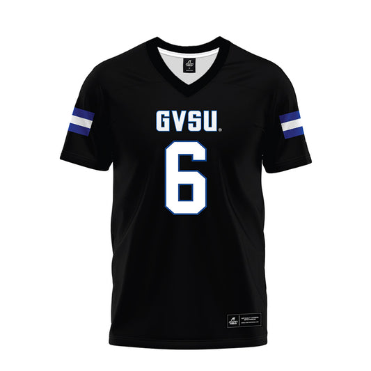 Grand Valley - NCAA Football : Bryce Hurley - Black Premium Football Jersey-0