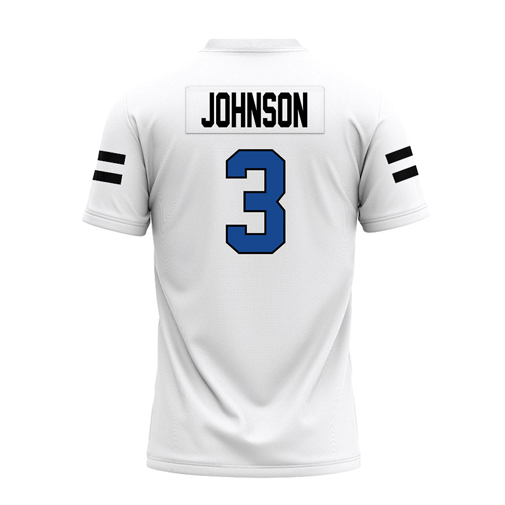 Grand Valley - NCAA Football : Donovan Johnson - White Premium Football Jersey-1