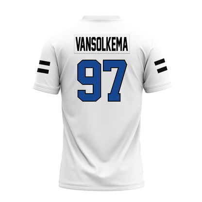 Grand Valley - NCAA Football : Camren VanSolkema - White Premium Football Jersey-1