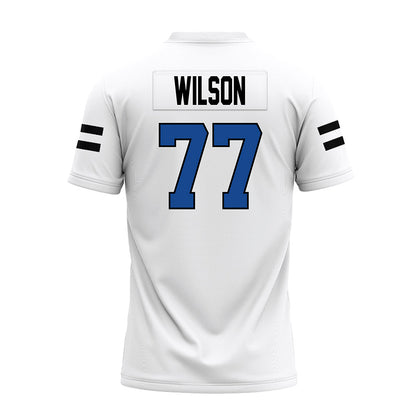 Grand Valley - NCAA Football : JJ Wilson - White Premium Football Jersey-1