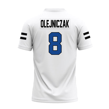 Grand Valley - NCAA Football : Zak Olejniczak - White Premium Football Jersey-1