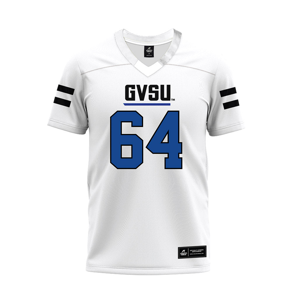 Grand Valley - NCAA Football : Barry Howard - White Premium Football Jersey-0