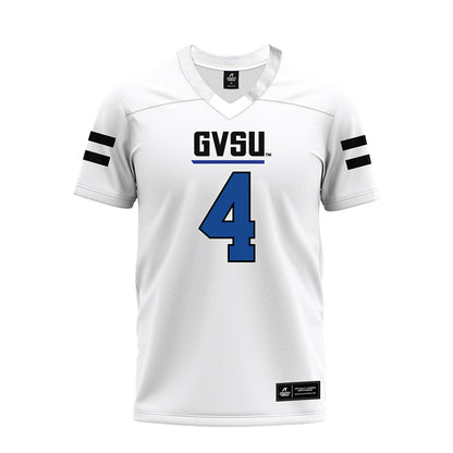 Grand Valley - NCAA Football : Darrell Johnson - White Premium Football Jersey-0