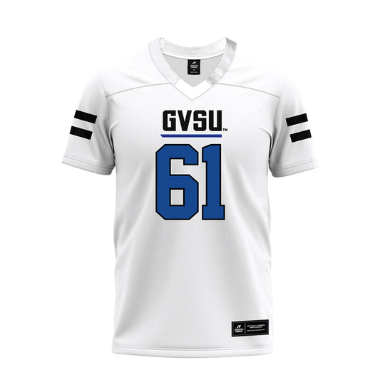 Grand Valley - NCAA Football : Cooper Pyle - White Premium Football Jersey-0