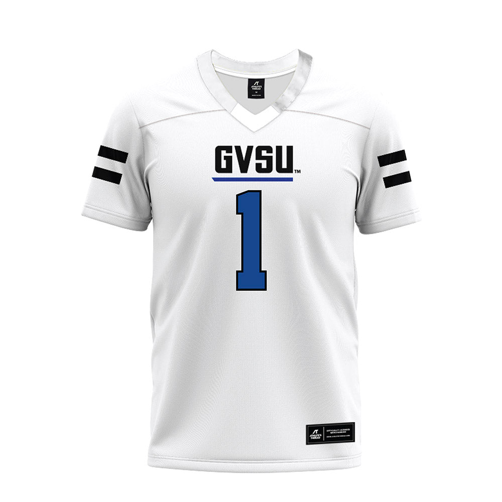 Grand Valley - NCAA Football : Jason Hardy - White Premium Football Jersey-0