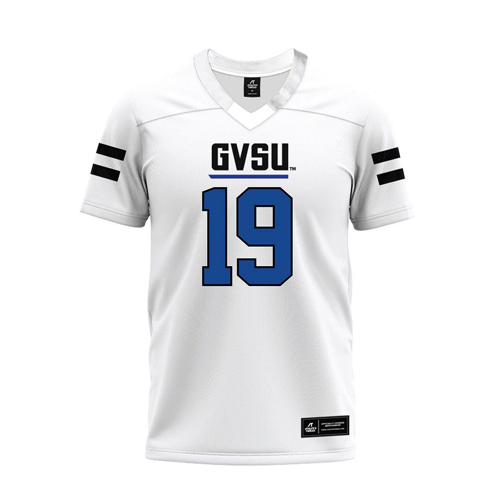 Grand Valley - NCAA Football : Paschal Jolman - White Premium Football Jersey-0