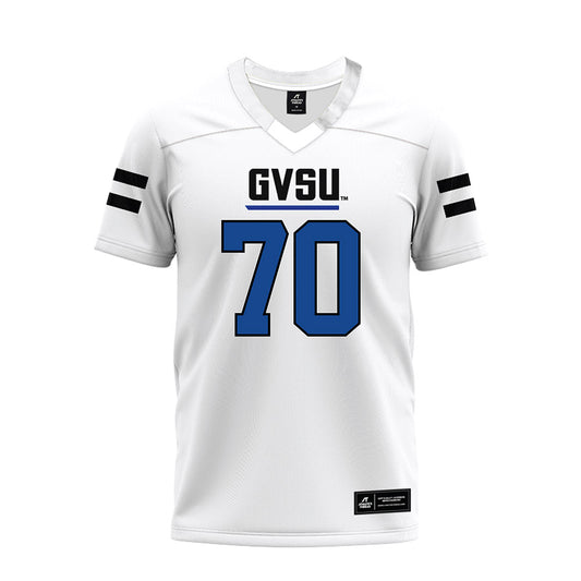 Grand Valley - NCAA Football : Garrett Carroll - White Premium Football Jersey-0