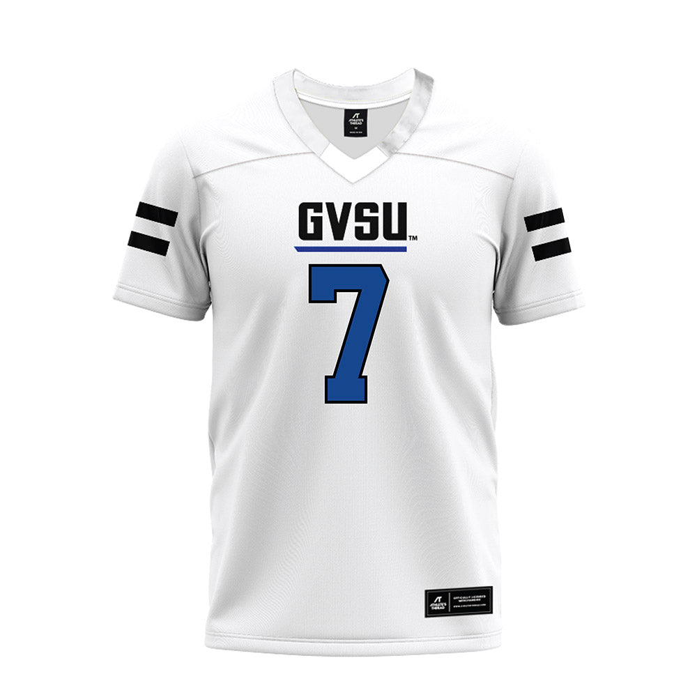 Grand Valley - NCAA Football : Derek Rood - White Premium Football Jersey-0