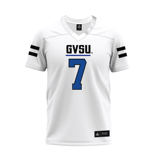 Grand Valley - NCAA Football : Derek Rood - White Premium Football Jersey-0
