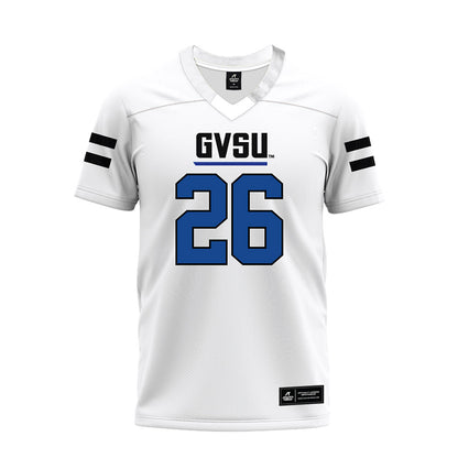 Grand Valley - NCAA Football : Syone Usma-Harper - White Premium Football Jersey-0