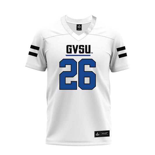 Grand Valley - NCAA Football : Syone Usma-Harper - White Premium Football Jersey-0