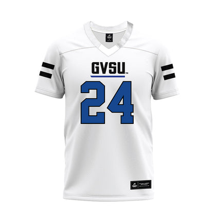 Grand Valley - NCAA Football : Deondray Monroe - White Premium Football Jersey-0
