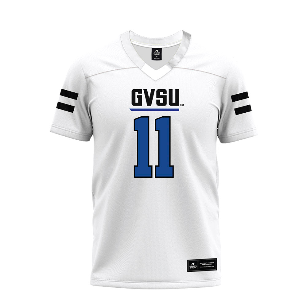 Grand Valley - NCAA Football : Will Korenstra - White Premium Football Jersey-0