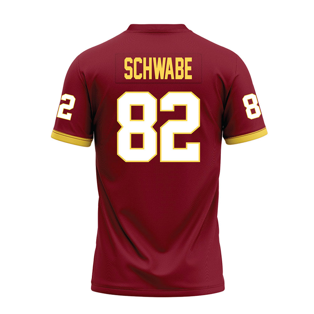NSU - NCAA Football : Louie Schwabe - Maroon Premium Football Jersey-1