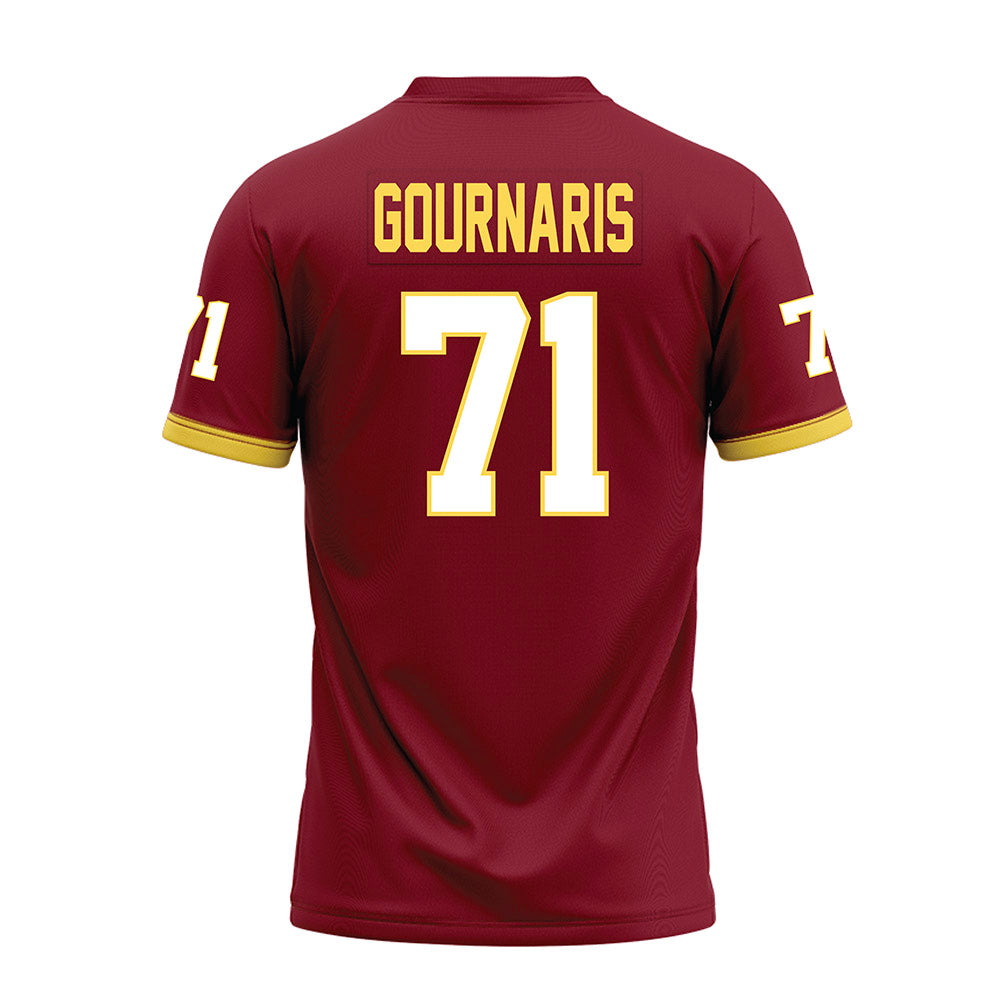 NSU - NCAA Football : Jayden Gournaris - Maroon Premium Football Jersey-1