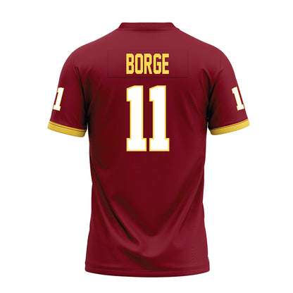 NSU - NCAA Football : Karson Borge - Maroon Premium Football Jersey-1