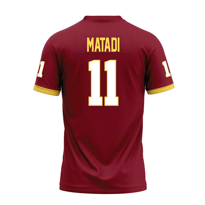 NSU - NCAA Football : Wilmot Matadi - Maroon Premium Football Jersey-1