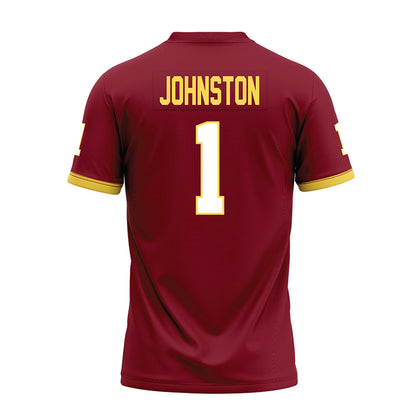 NSU - NCAA Football : Kiyon Johnston - Maroon Premium Football Jersey-1
