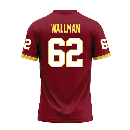 NSU - NCAA Football : Conner Wallman - Maroon Premium Football Jersey-1