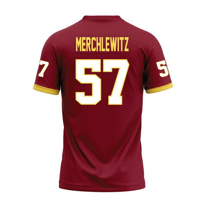 NSU - NCAA Football : Jake Merchlewitz - Maroon Premium Football Jersey-1