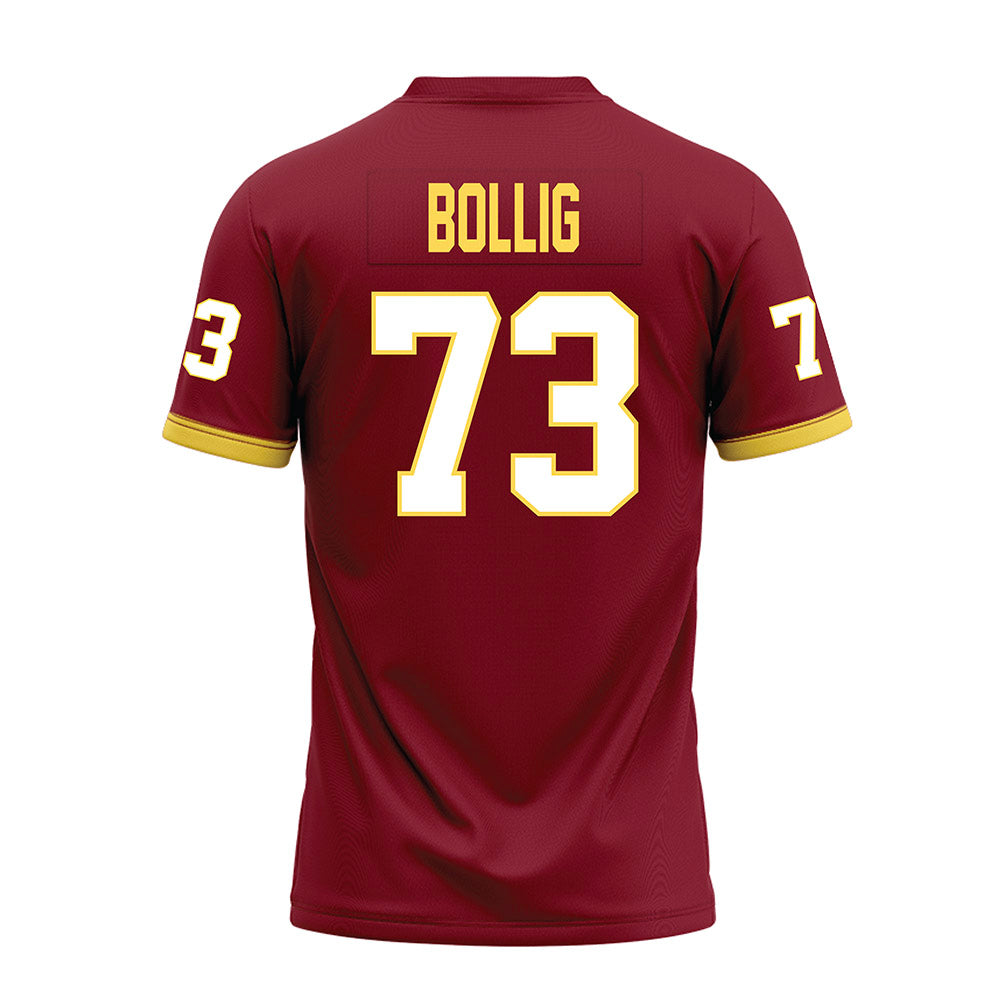 NSU - NCAA Football : Marek Bollig - Maroon Premium Football Jersey-1