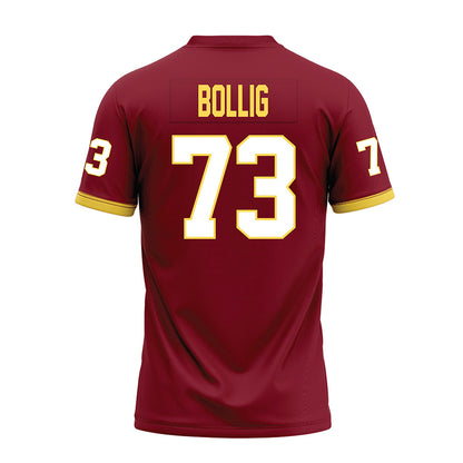 NSU - NCAA Football : Marek Bollig - Maroon Premium Football Jersey-1