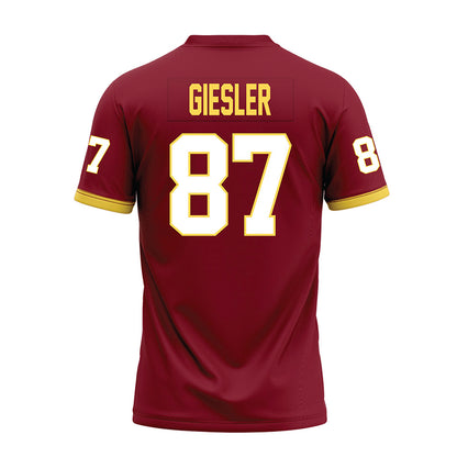 NSU - NCAA Football : Gavin Giesler - Maroon Premium Football Jersey