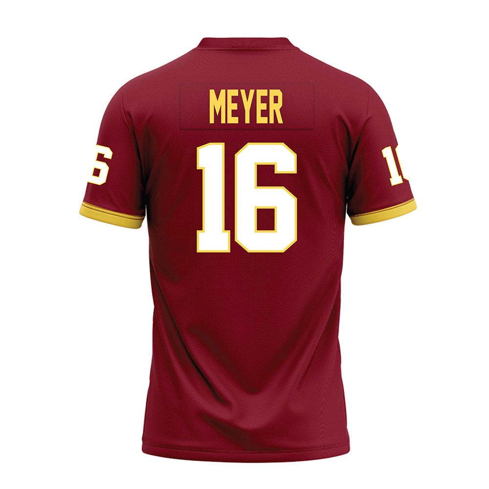NSU - NCAA Football : Colten Meyer - Maroon Premium Football Jersey-1