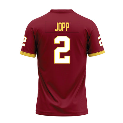 NSU - NCAA Football : Elijah Jopp - Maroon Premium Football Jersey-1