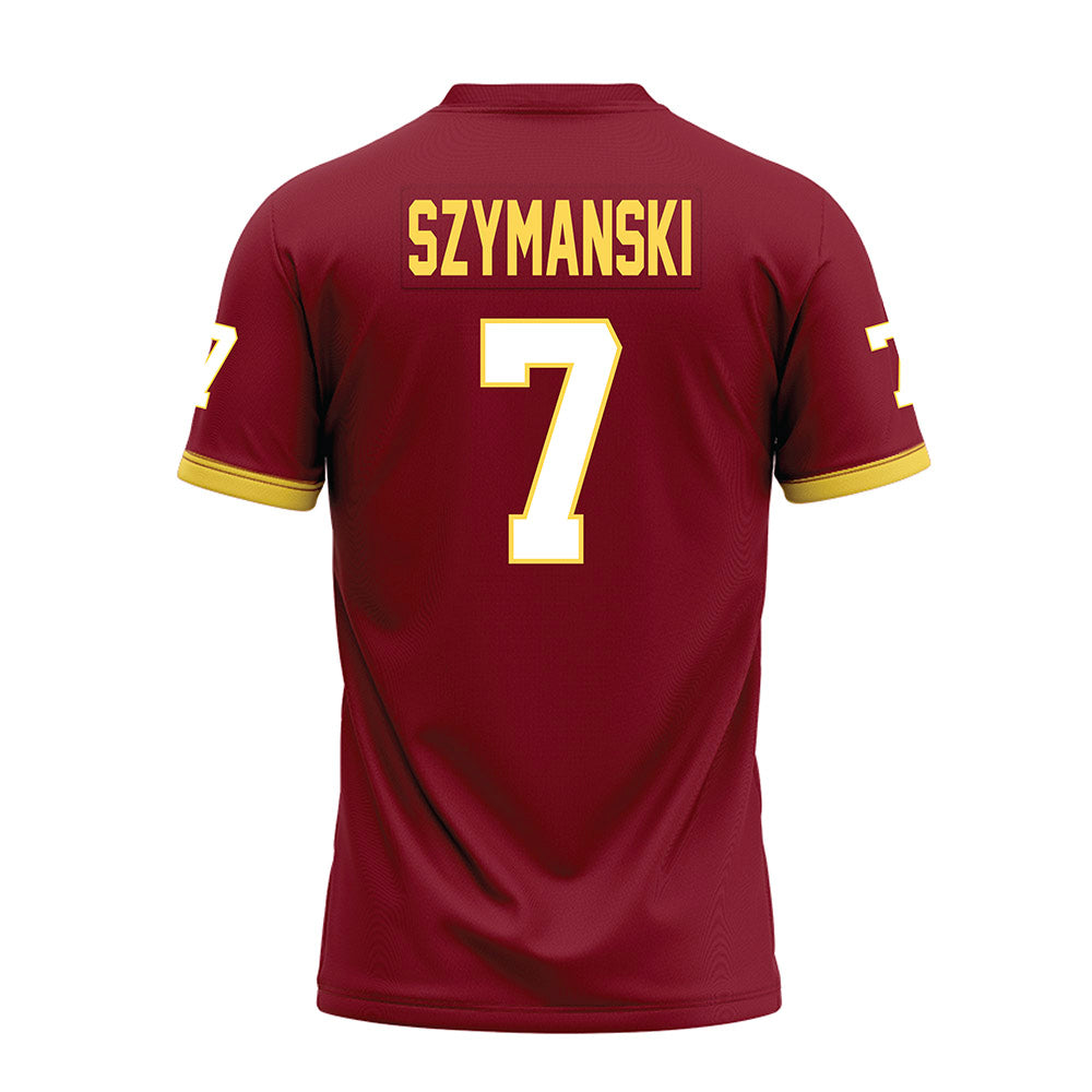 NSU - NCAA Football : Javonnee Szymanski - Maroon Premium Football Jersey-1