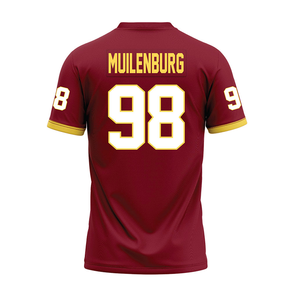 NSU - NCAA Football : Miles Muilenburg - Maroon Premium Football Jersey-1