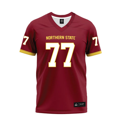 NSU - NCAA Football : Riley Helgeson - Maroon Premium Football Jersey-0