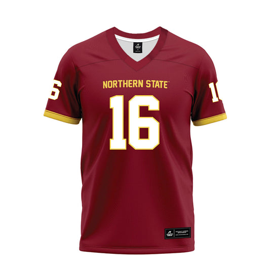 NSU - NCAA Football : Colten Meyer - Maroon Premium Football Jersey-0