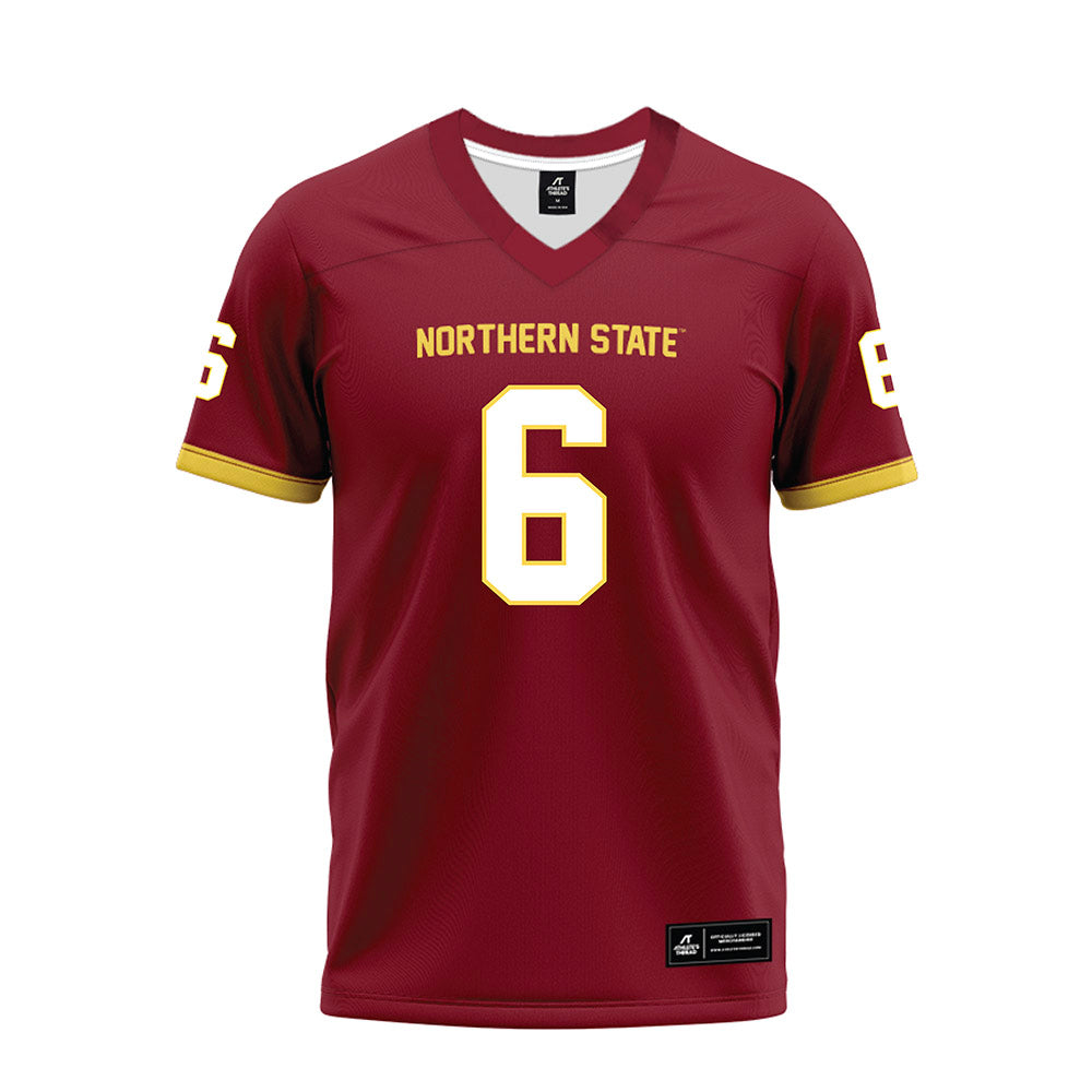 NSU - NCAA Football : Connor Kreger - Maroon Premium Football Jersey-0